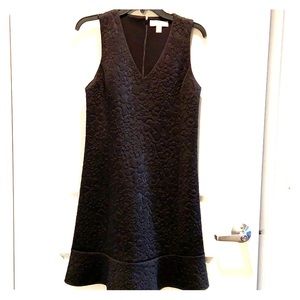Black mid length sleeveless dress